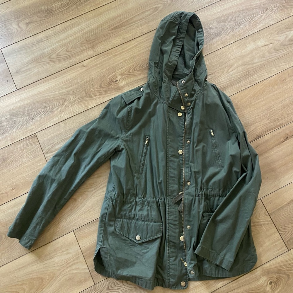 Green army style jacket